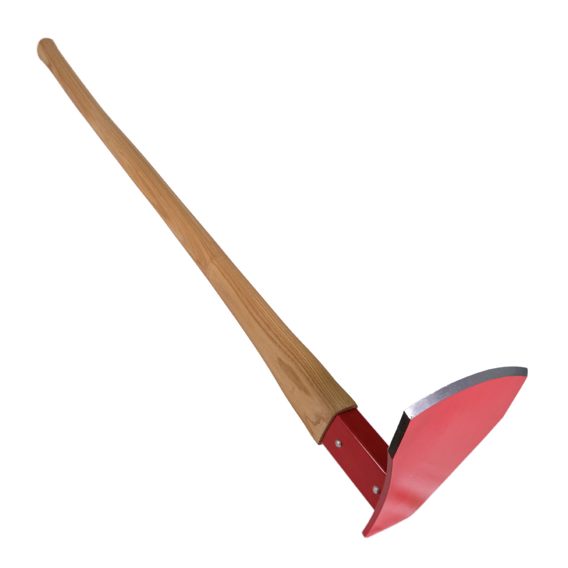 Waldbrandhacke- mit breiter Schneide und Eschenholzstiel