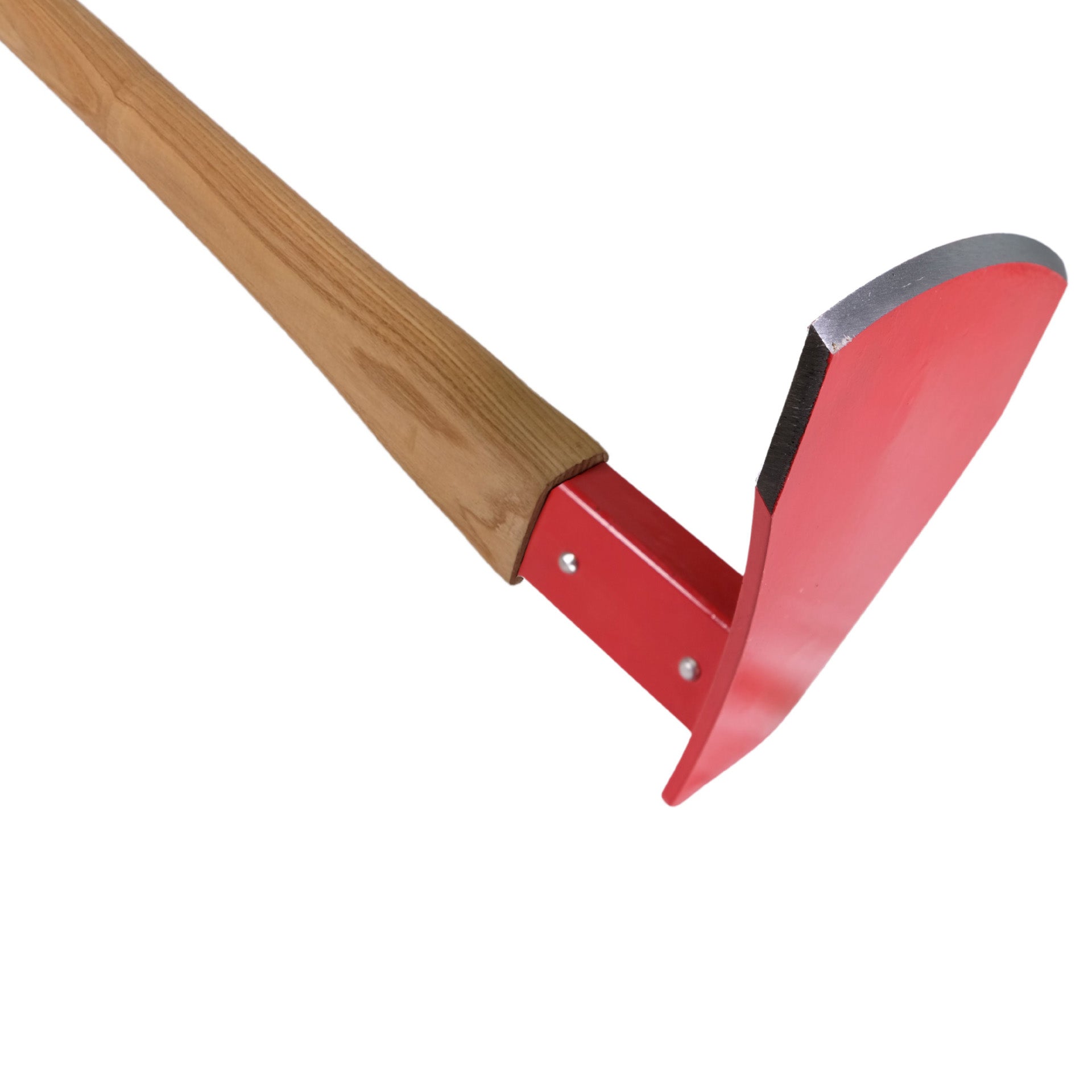 Waldbrandhacke- mit breiter Schneide und Eschenholzstiel