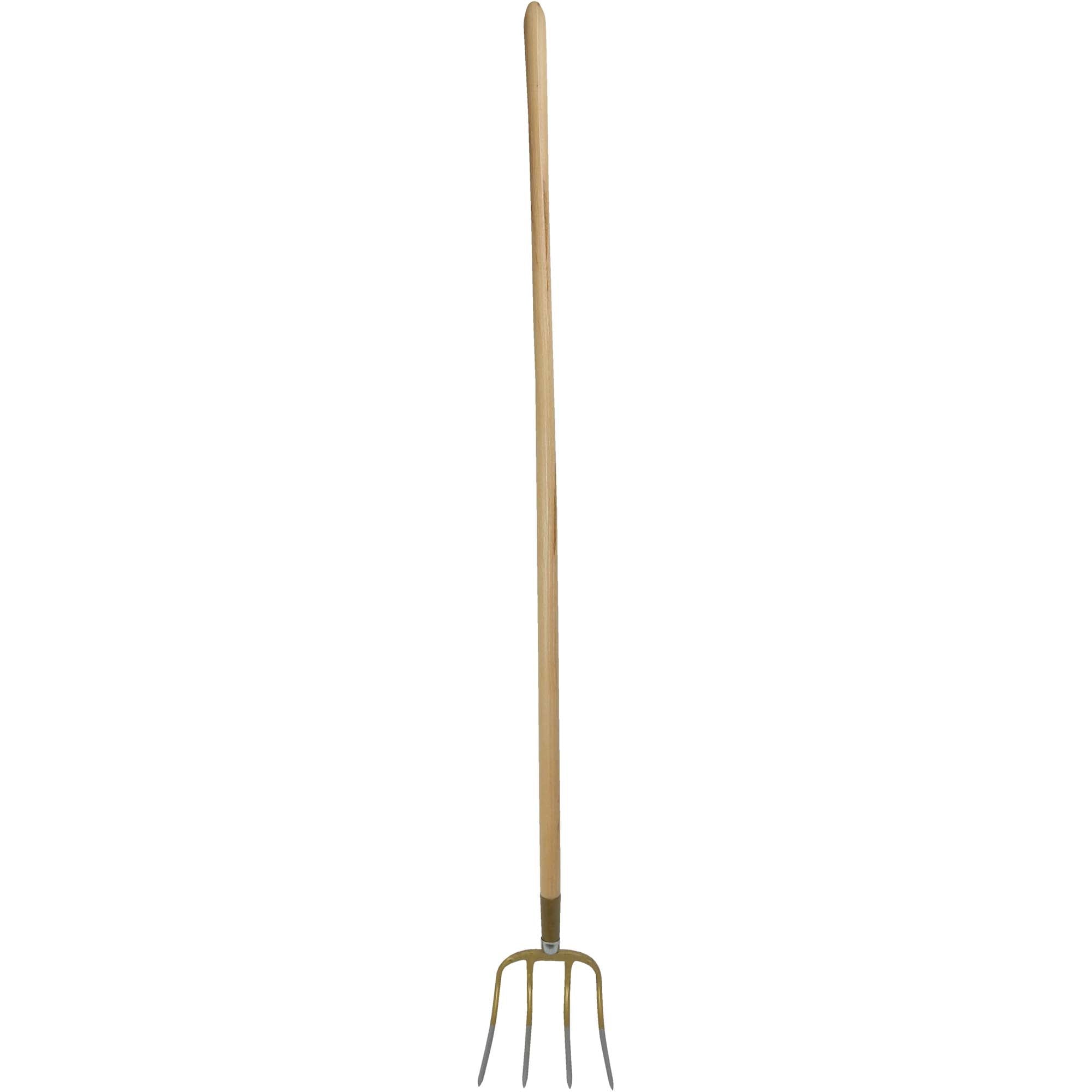 Kartoffelhacke, 4 Zinken rund, mit Eschenstiel 135 cm
