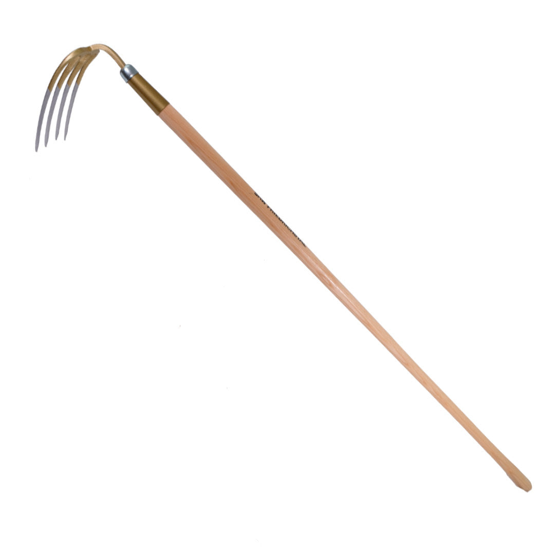 Gartenkreiel, 4 Zinken, rund mit Eschenstiel 135 cm