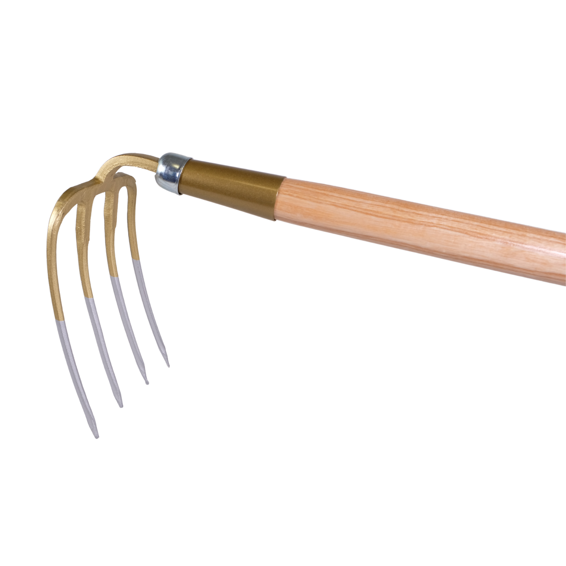 Gartenkreiel, 4 Zinken, rund mit Eschenstiel 135 cm