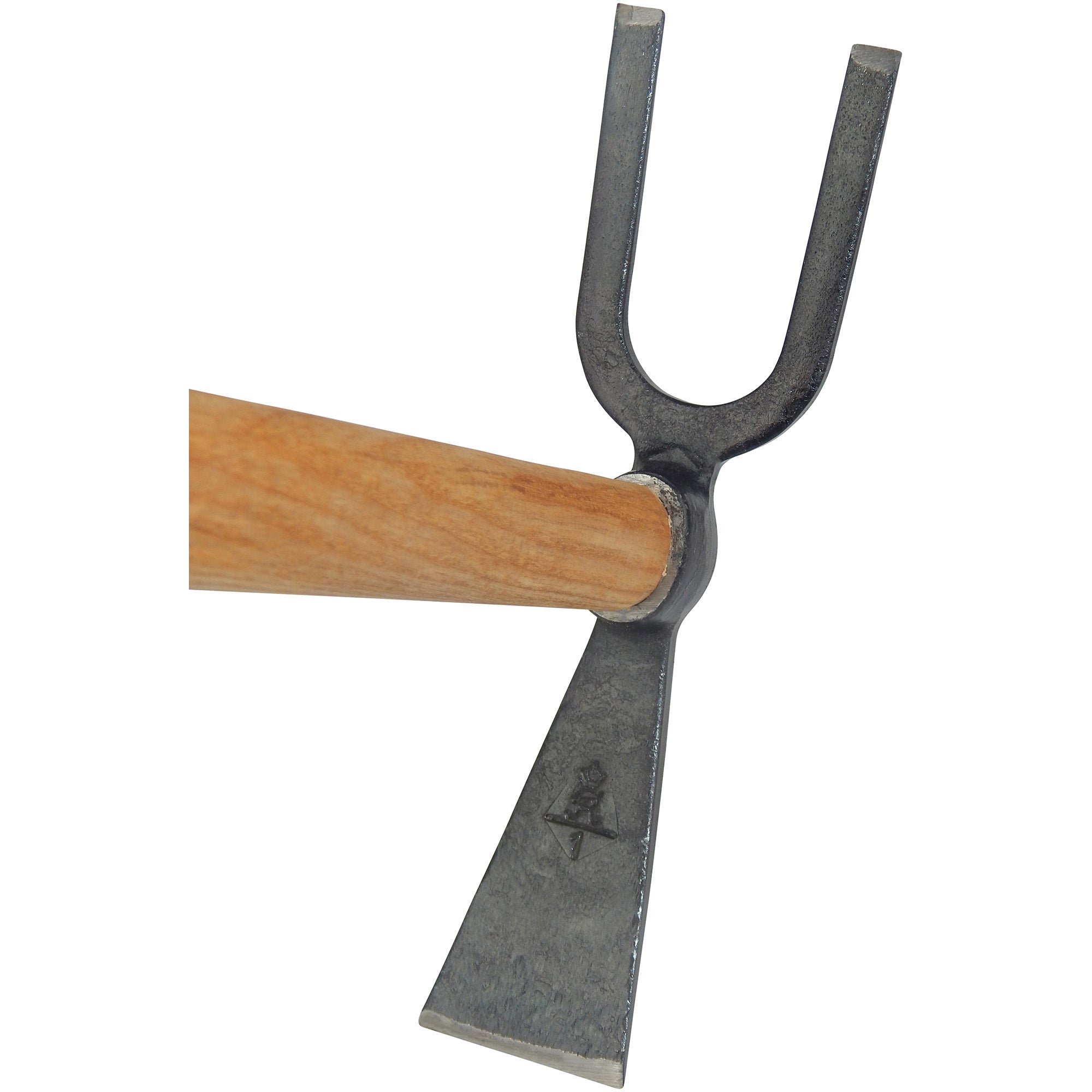 Gartenhacke, Blatt schmal, 2 Zink., stumpf, Gr. 1 ohne Stiel