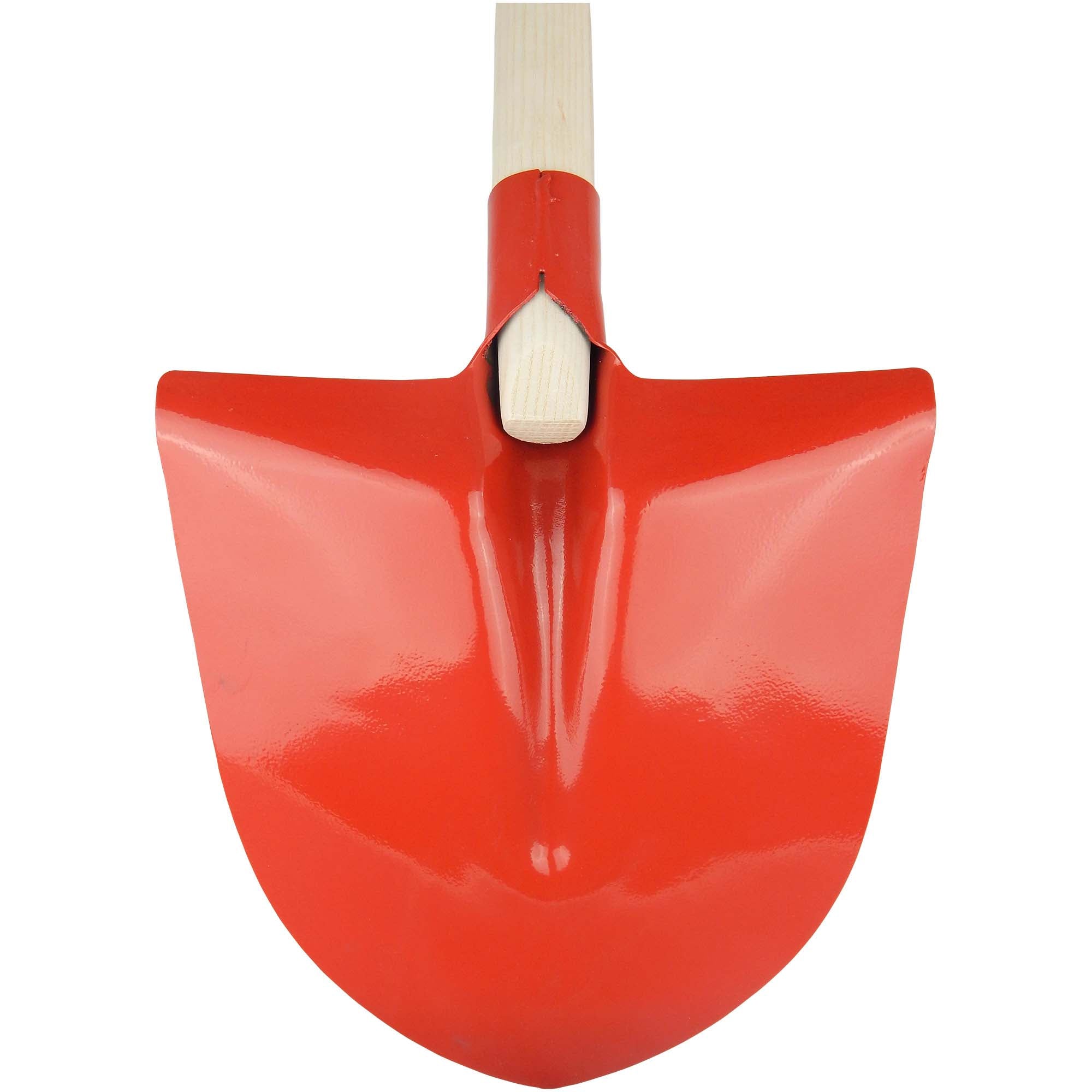 Frankfurter Schaufel, Gr. 5 rot, mit Aufbug m. Eschenstiel