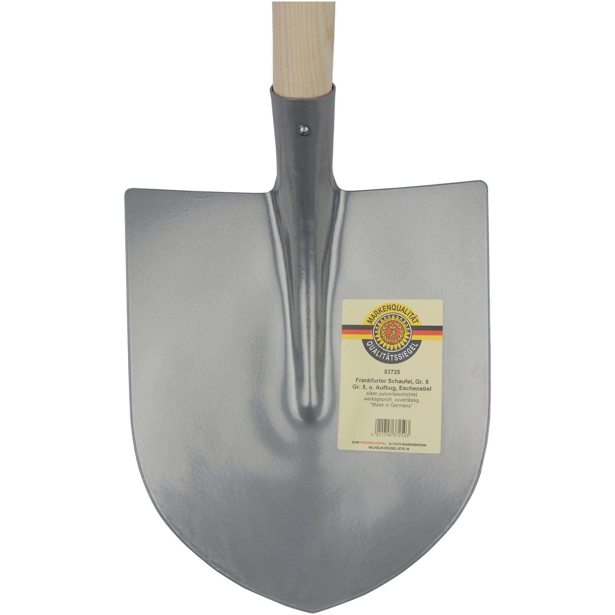 Frankfurter Schaufel, Gr. 5 silber, o. Aufbug, ohne Stiel