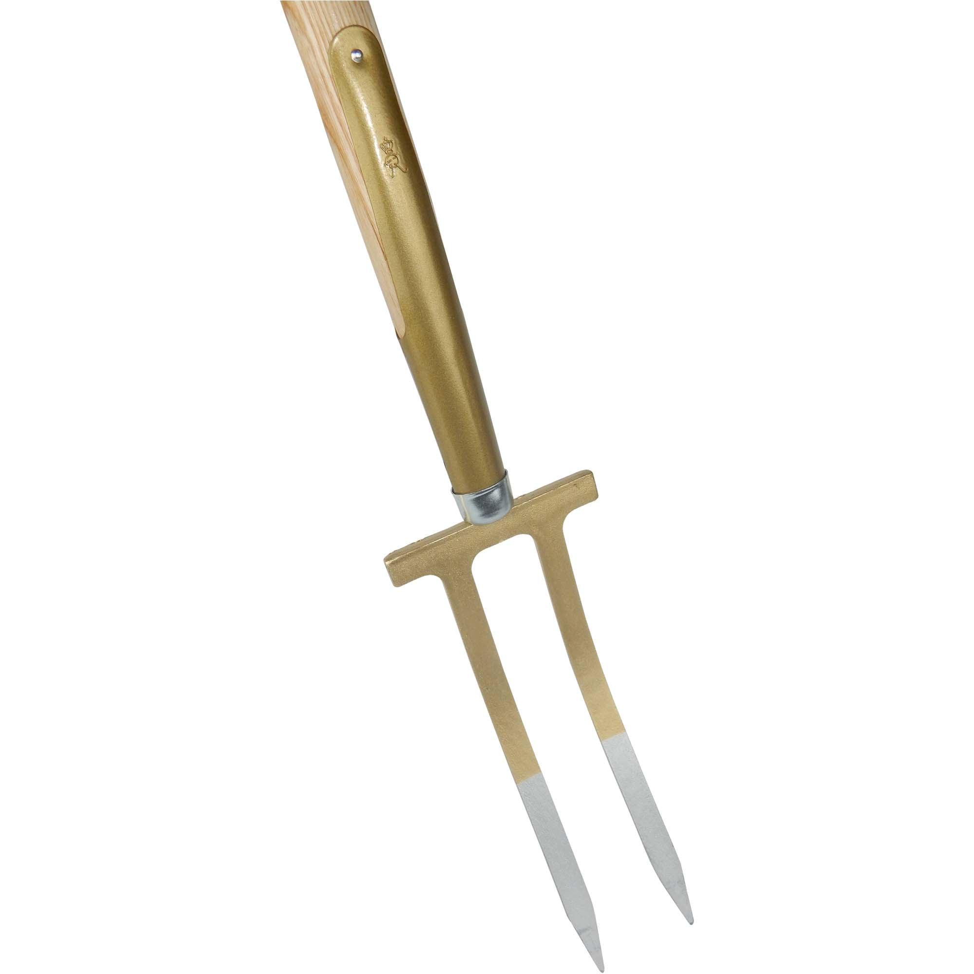 Rosengabel mit Bajonettzinken mit Eschen-T-Stiel