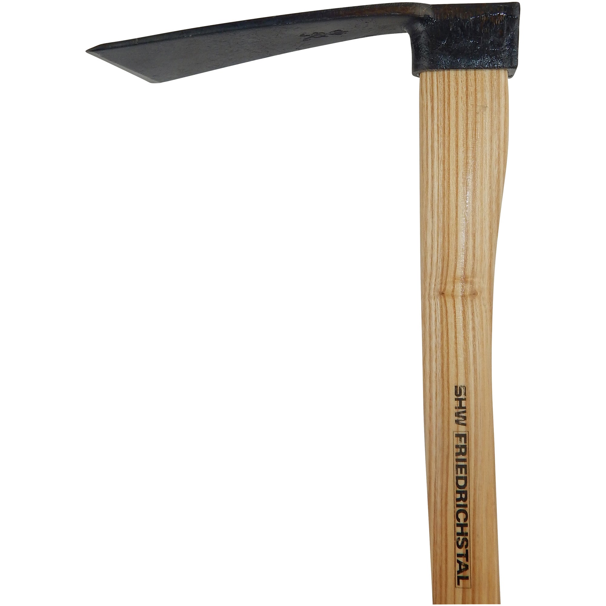 Forstpflanzen-Setzhacke mit kurzem Eschen-Kuhfuß-Stiel 45 cm