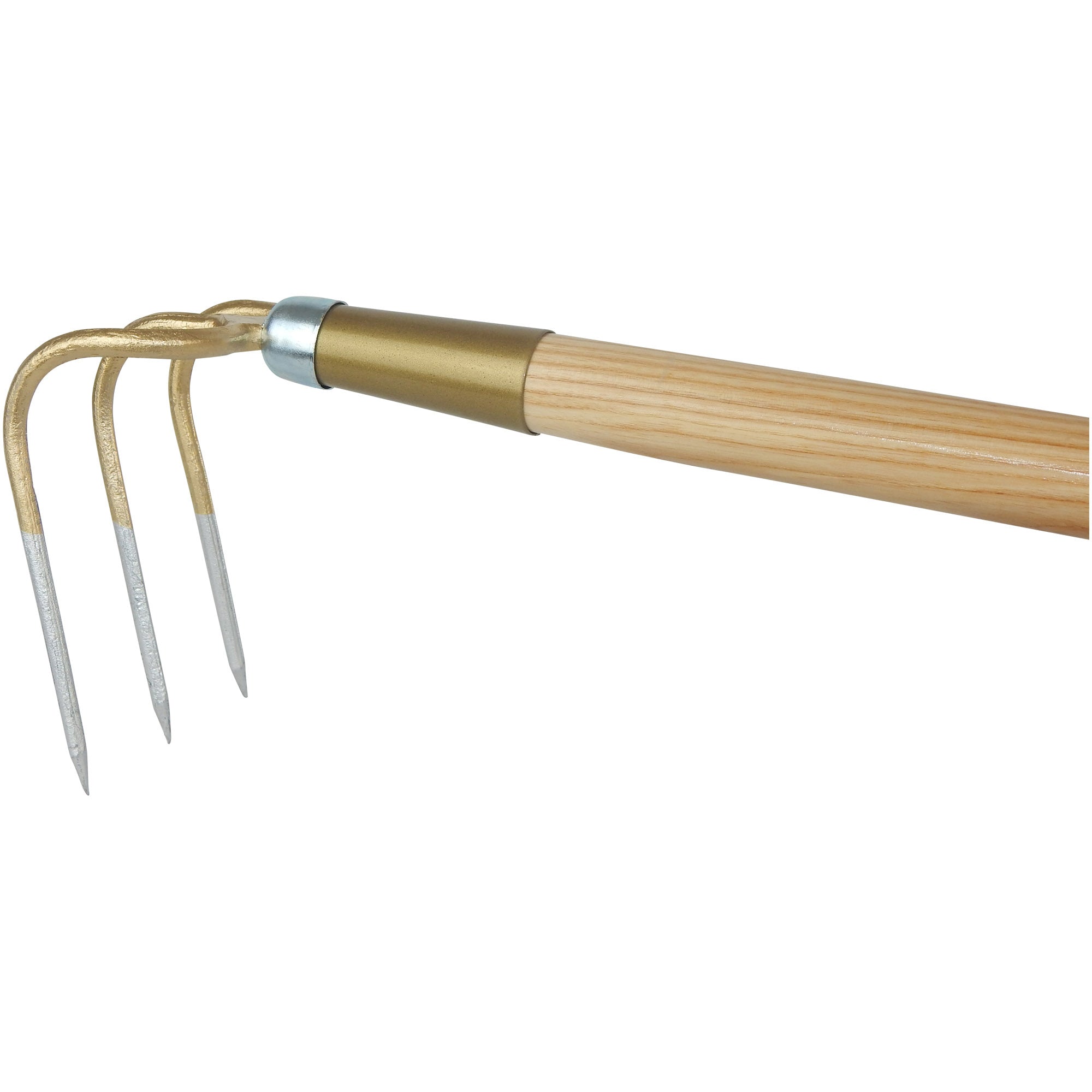Gartenkreiel, 3 Zinken, rund mit Eschenstiel 135 cm