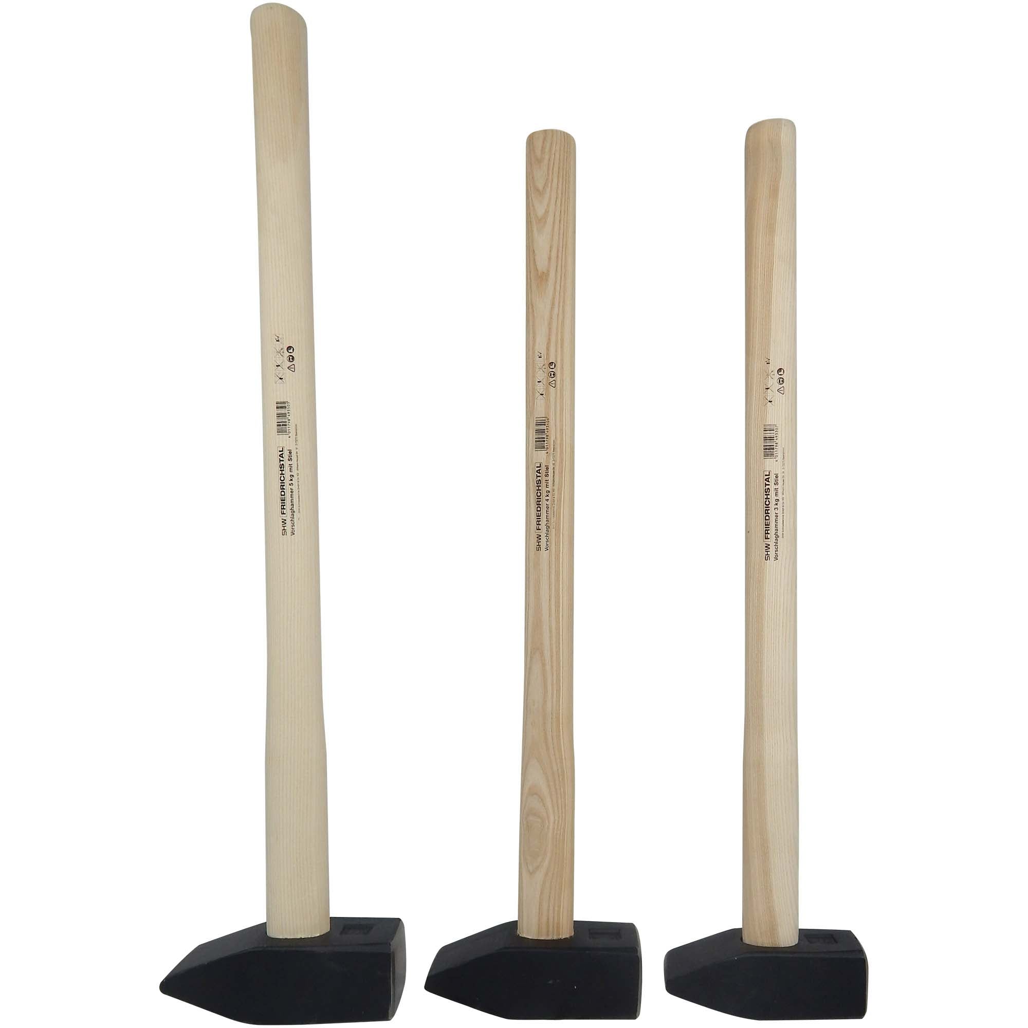 Vorschlaghammer 3 kg mit Holzstiel