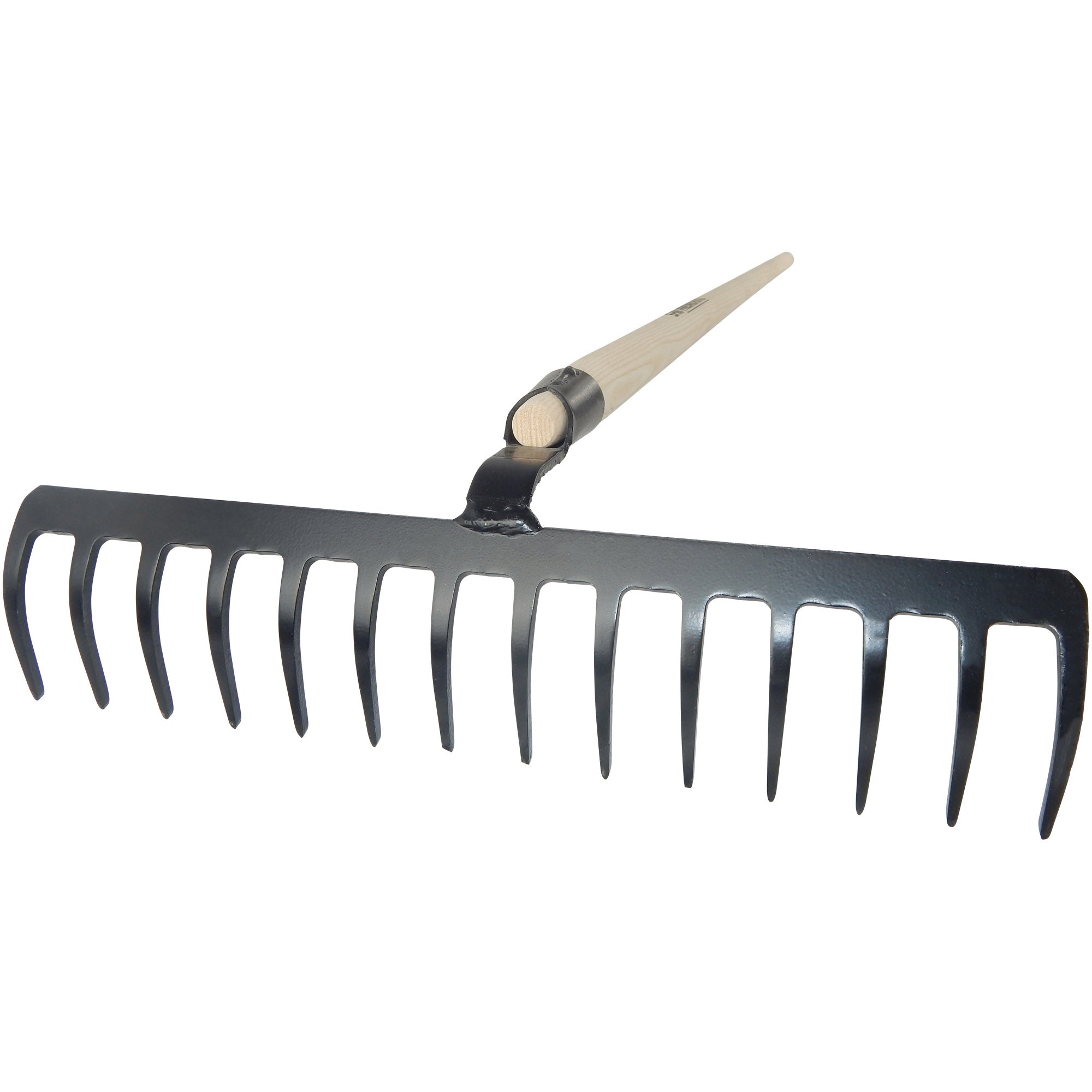 Bau-/Gartenrechen, 14 Zinken ohne Stiel