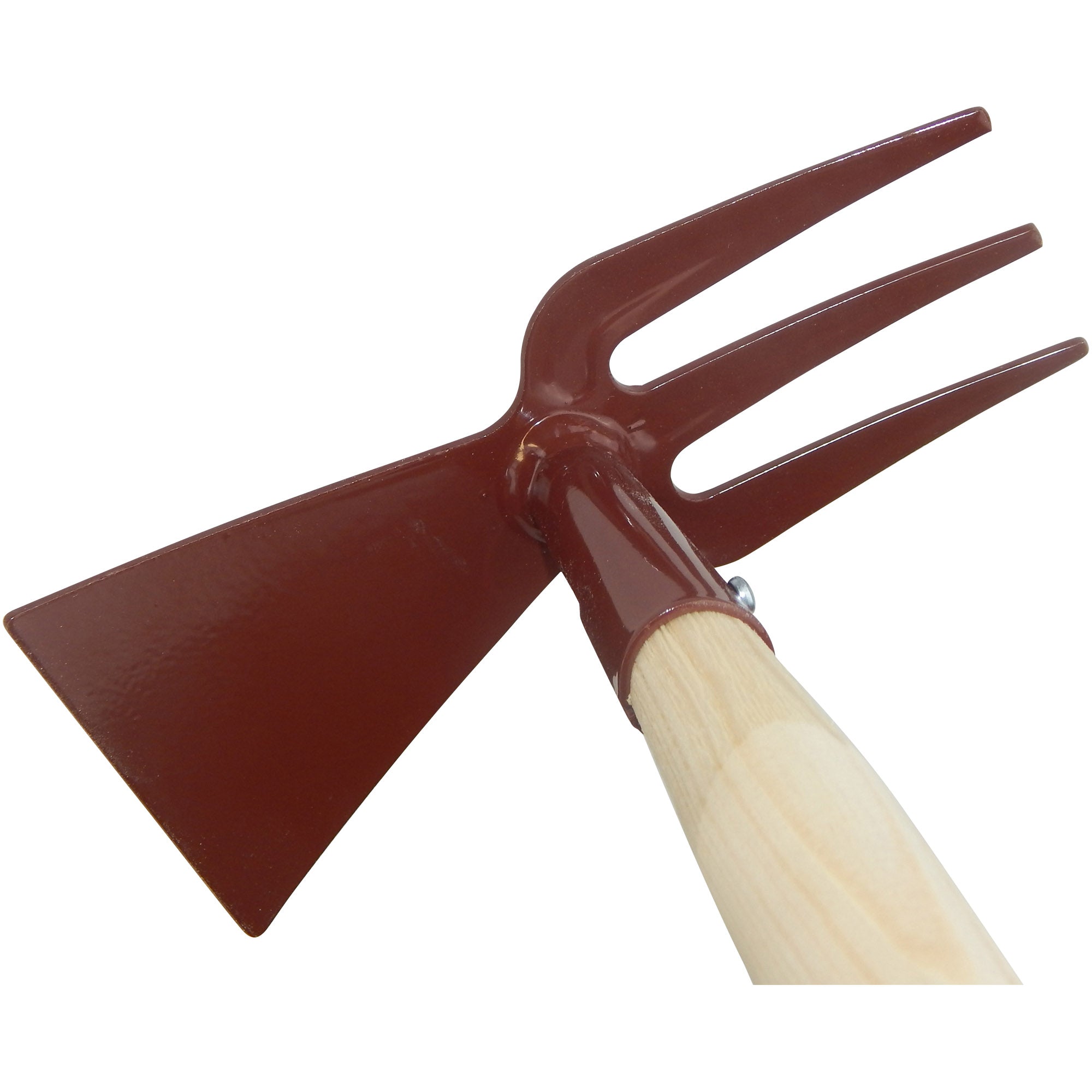 Kinder-Gartenhäckchen, 3 Zinken flache Form, mit Stiel