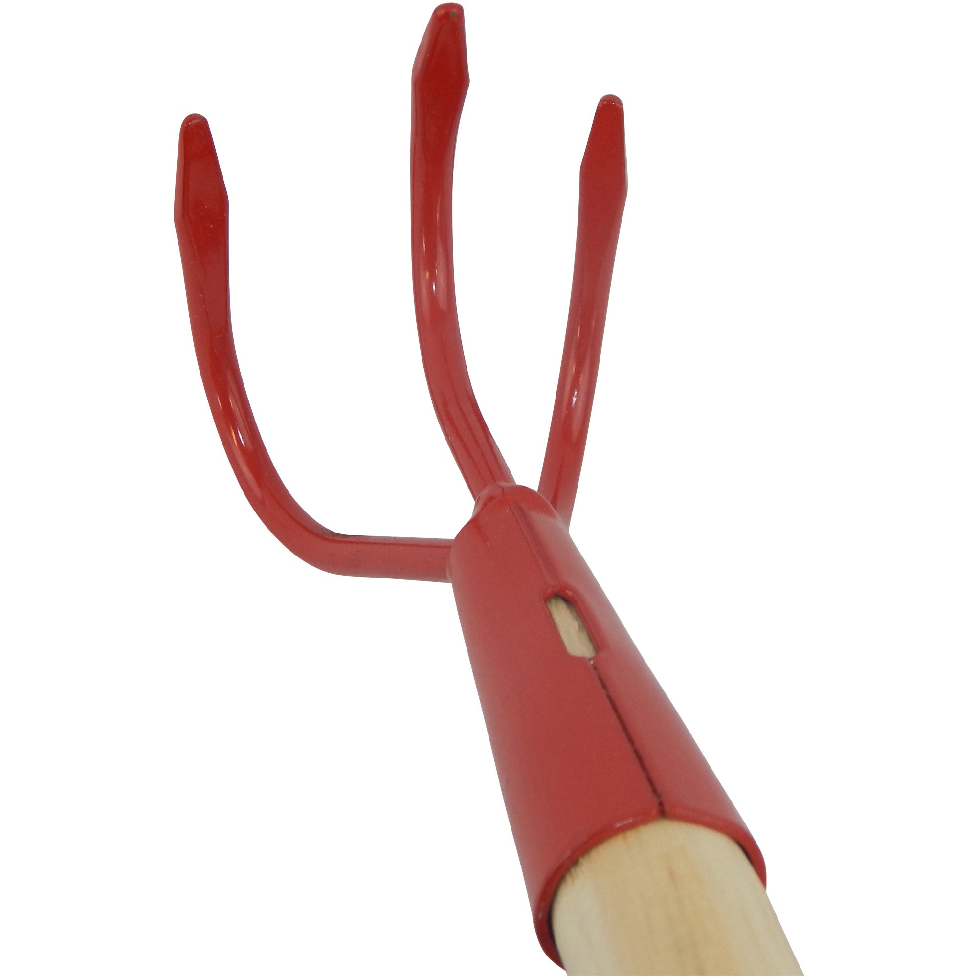 Kinder-Gartengrubber, 3 Zinken Breite 6,5 cm, mit Stiel