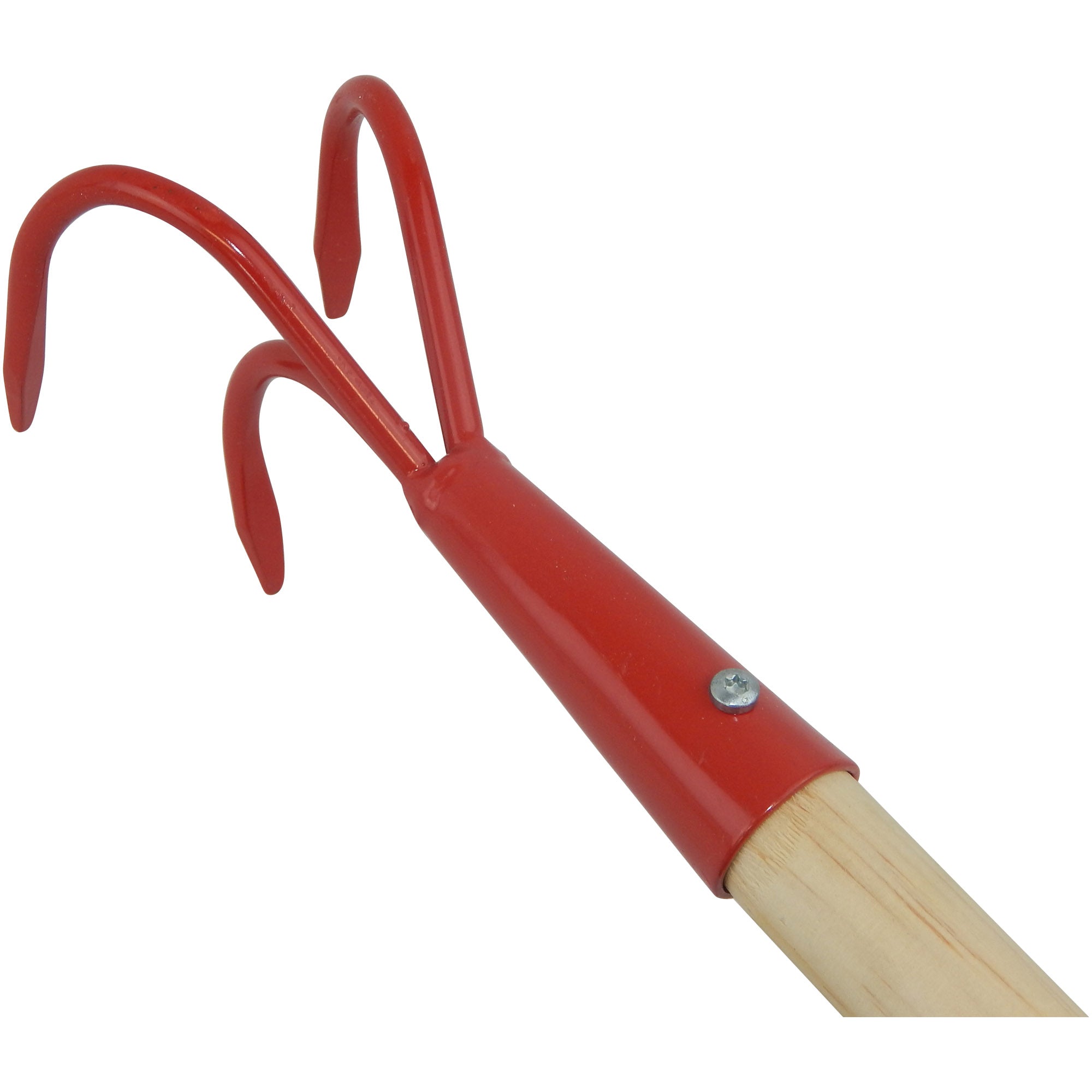 Kinder-Gartengrubber, 3 Zinken Breite 6,5 cm, mit Stiel