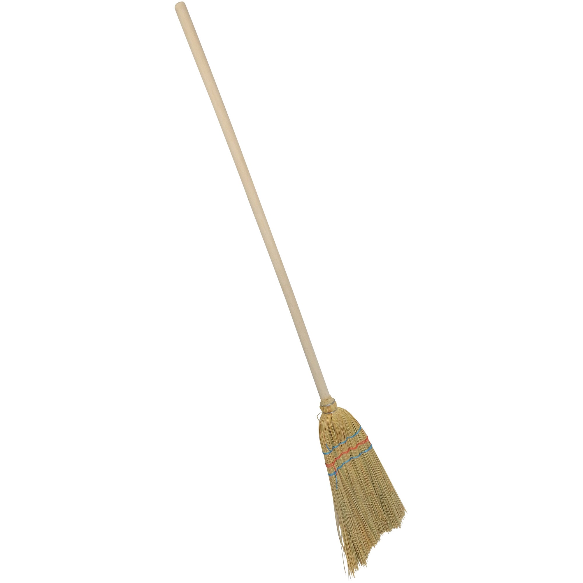 Kinder-Strohbesen, Breite 20 cm Gesamtlänge 100 cm, mit Stiel