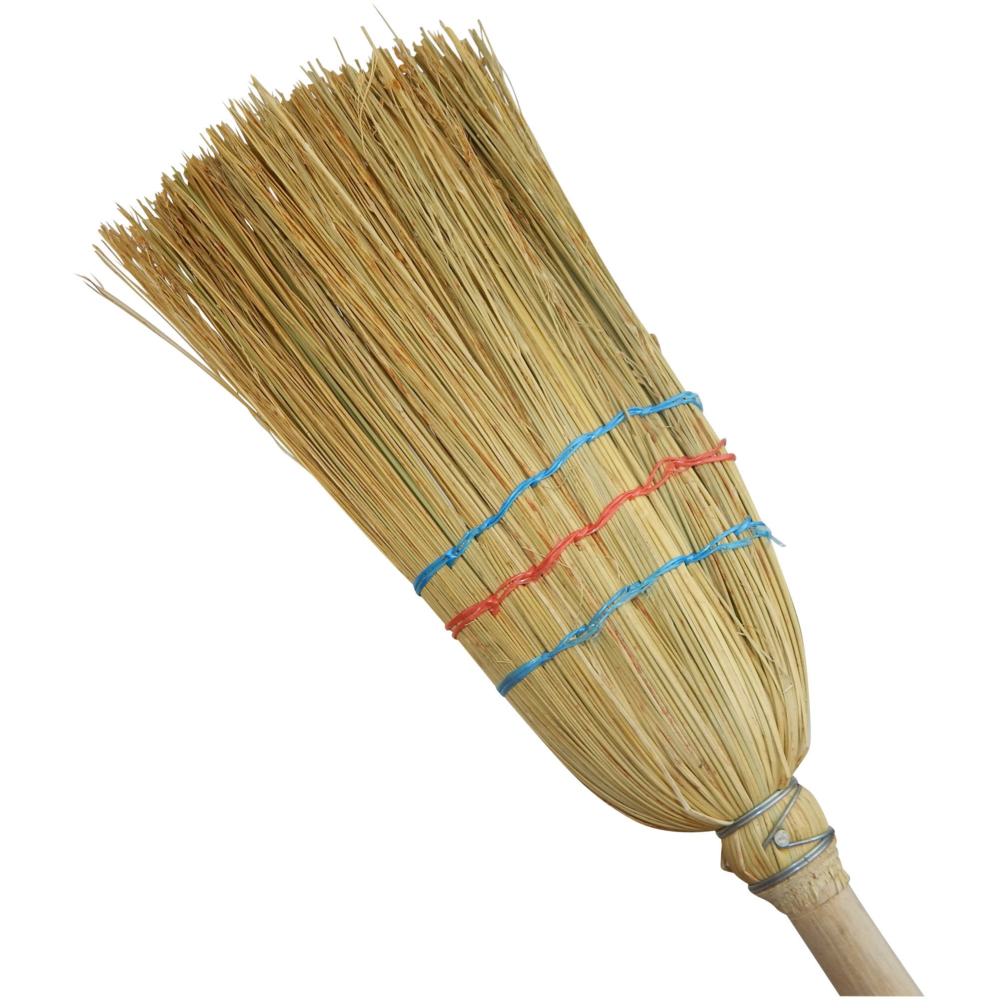 Kinder-Strohbesen, Breite 20 cm Gesamtlänge 100 cm, mit Stiel