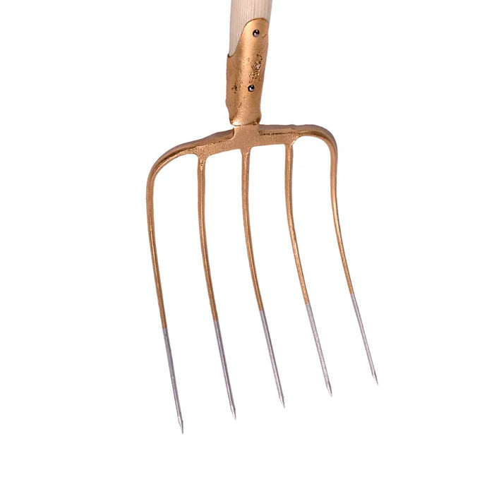 Dunggabel, 5 Zinken, mit Dülle, Gr. 32,5x24cm mit Eschenstiel