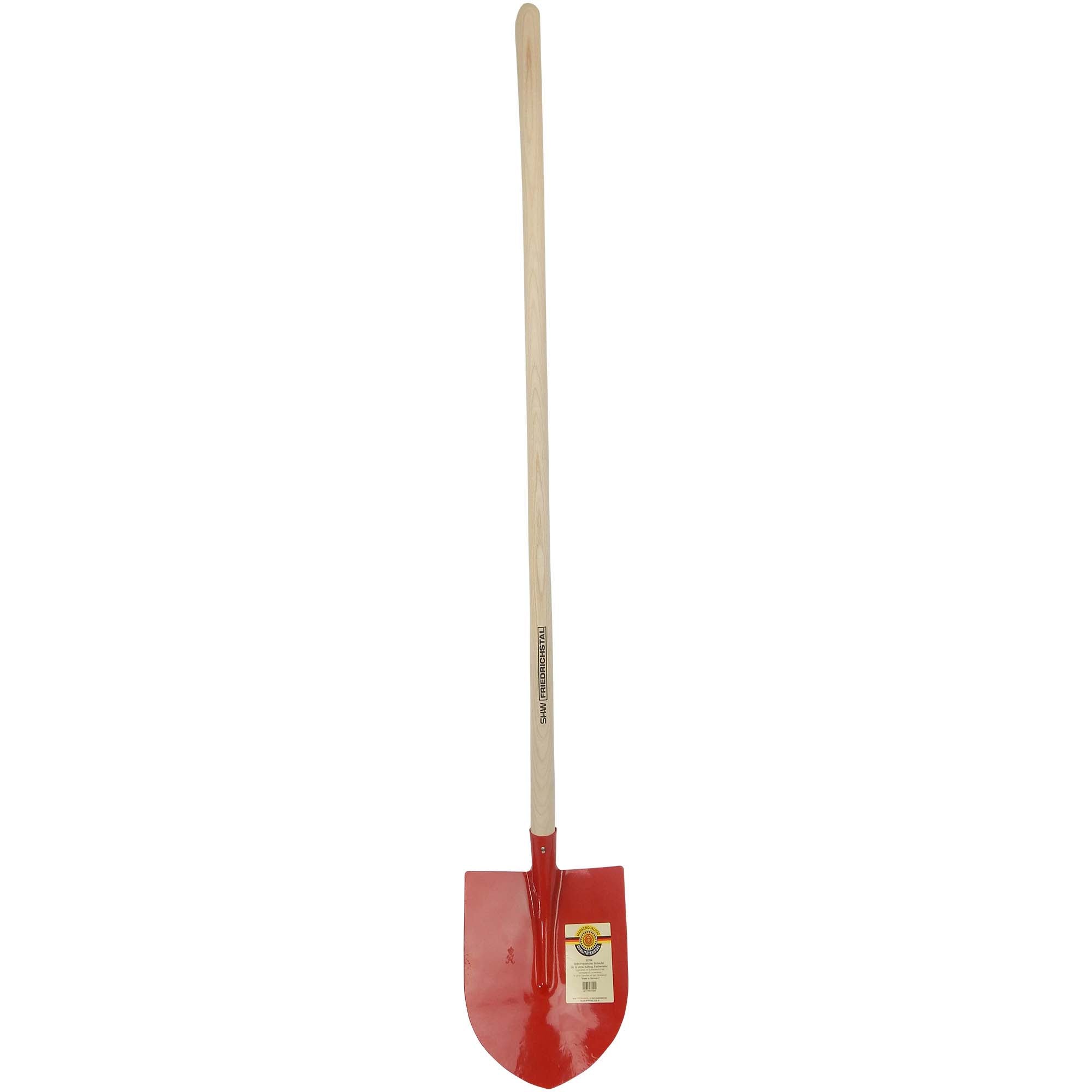 Frankfurter Schaufel, Gr. 5 rot, ohne Aufbug mit Eschenstiel