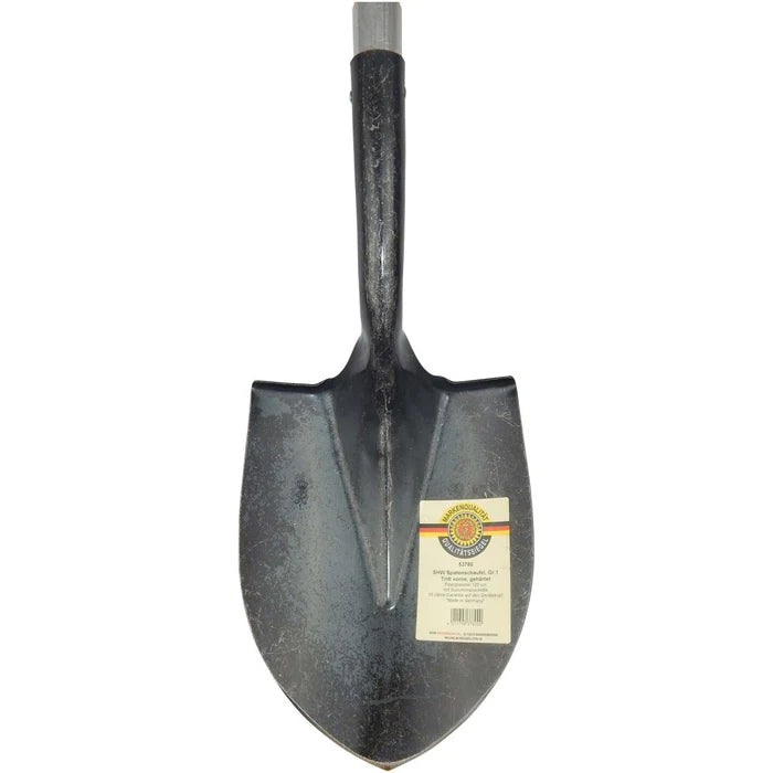 Spatenschaufel Gr. 1 mit schwarzem Griff und Fiberglasstiel 120 cm