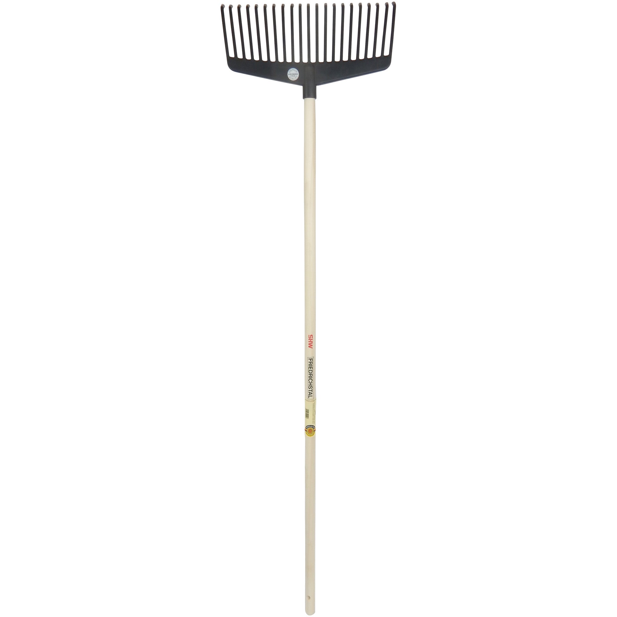 Nylonbesen schwarz, 21 Zinken mit Stiel 140 cm