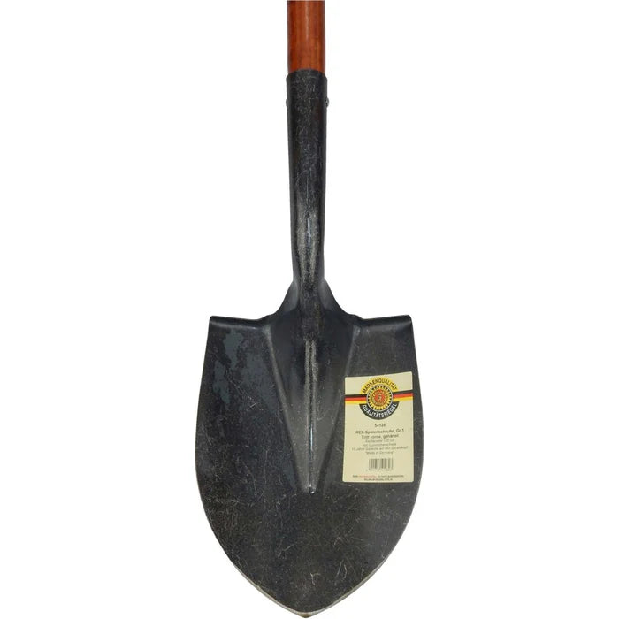 REX Spatenschaufel, Gr. 1 mit schwarzem Griff und Eschenstiel 120 cm