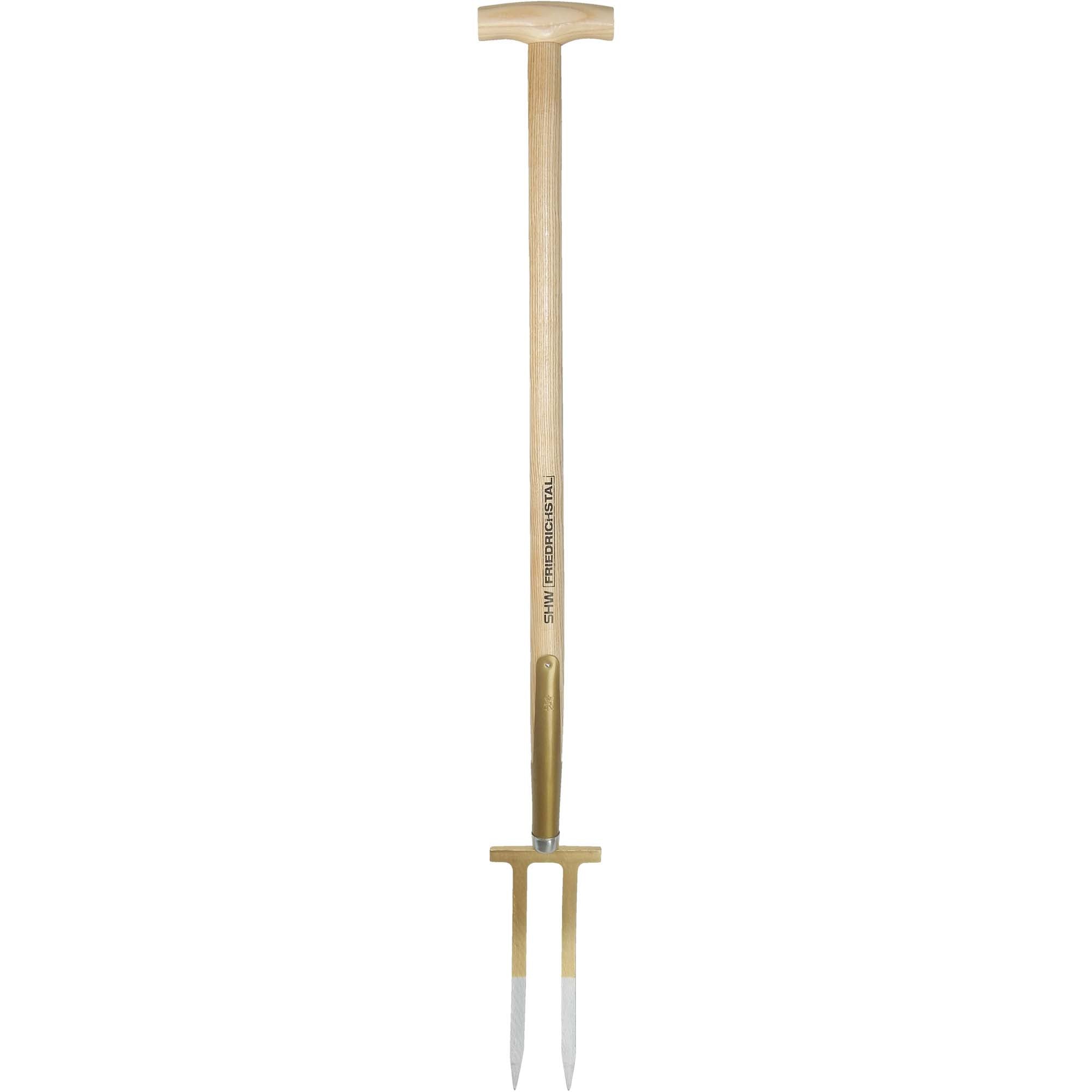 Rosengabel mit Bajonettzinken mit Eschen-T-Stiel