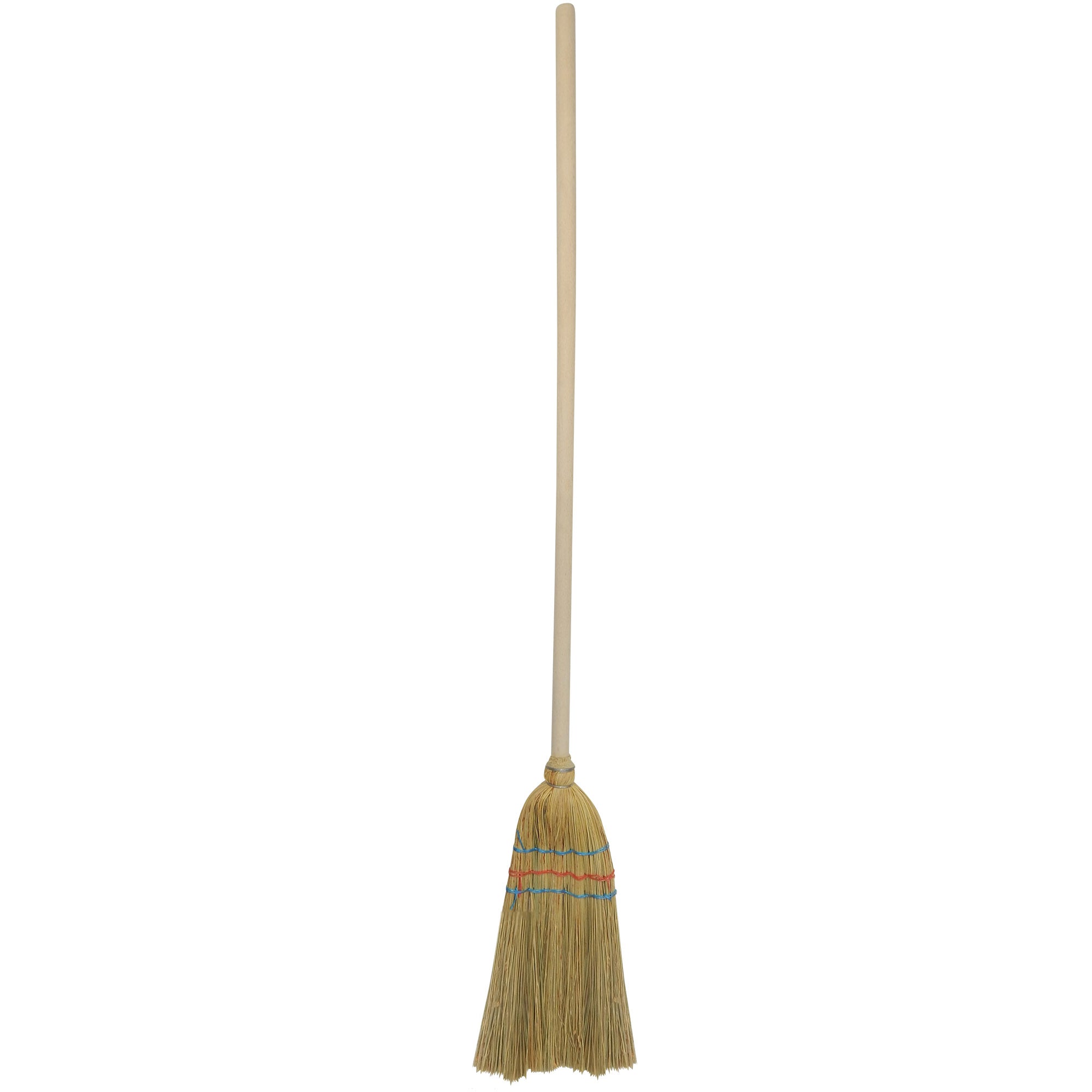 Kinder-Strohbesen, Breite 20 cm Gesamtlänge 100 cm, mit Stiel
