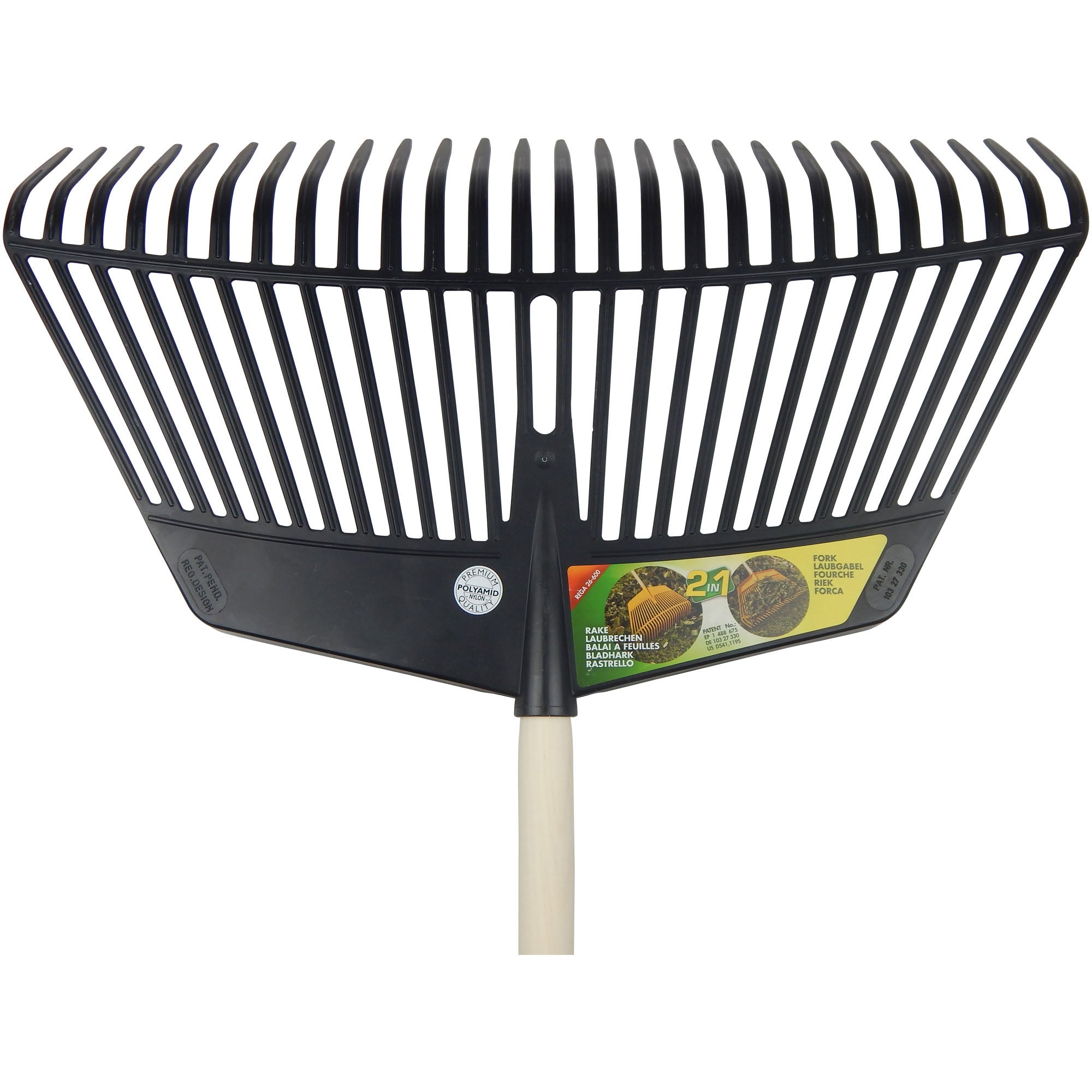 Kunststoff- Funktionsrechen 60 cm / 26 Zinken, ohne Stiel