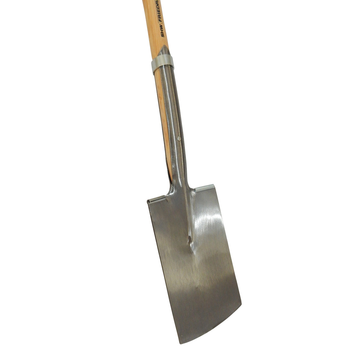 Rode-/Baumschulspaten, mit Tritt und Hickory-T-Stiel