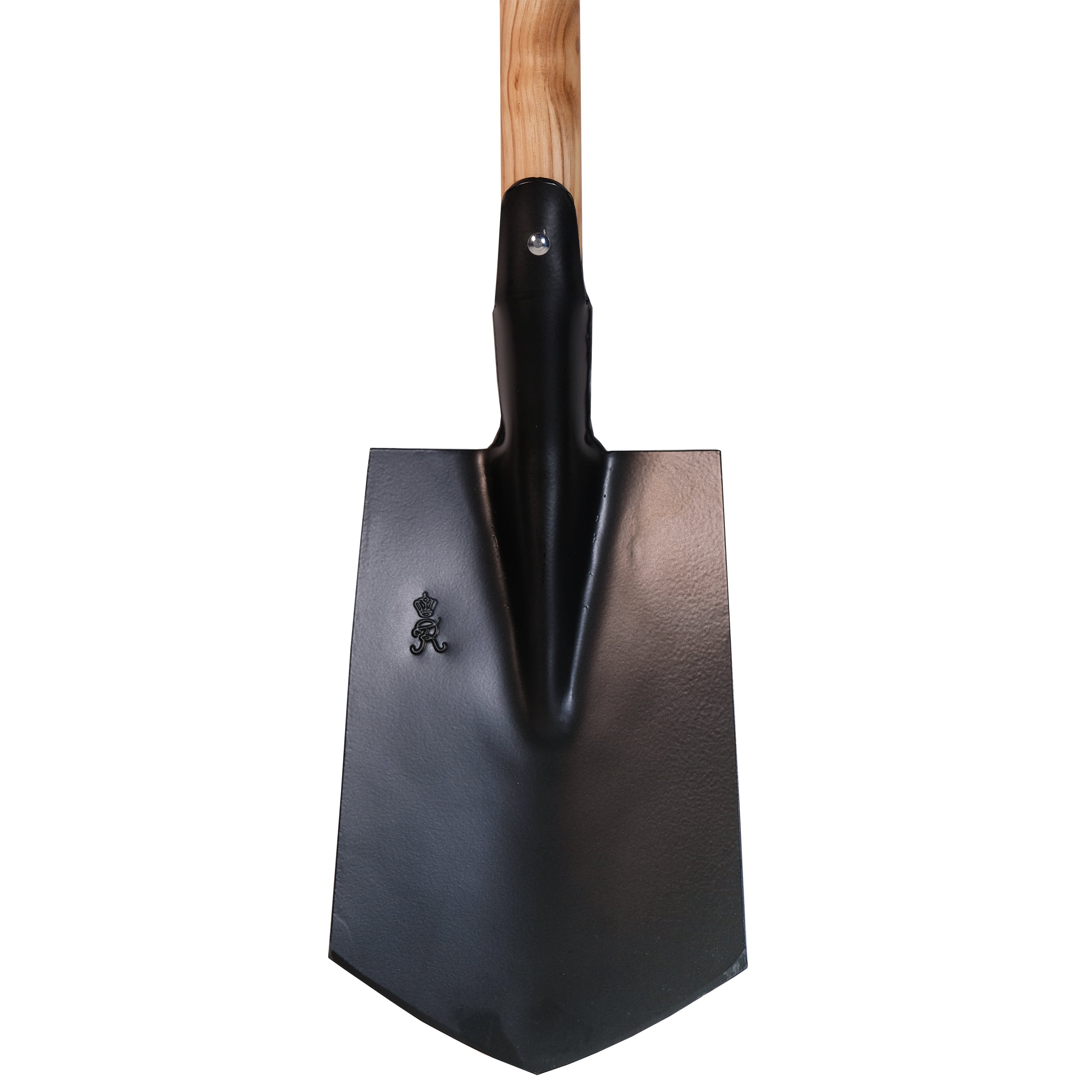 Kompaktspaten Gestemünder Form schwarz pulverbeschichtetes Blatt