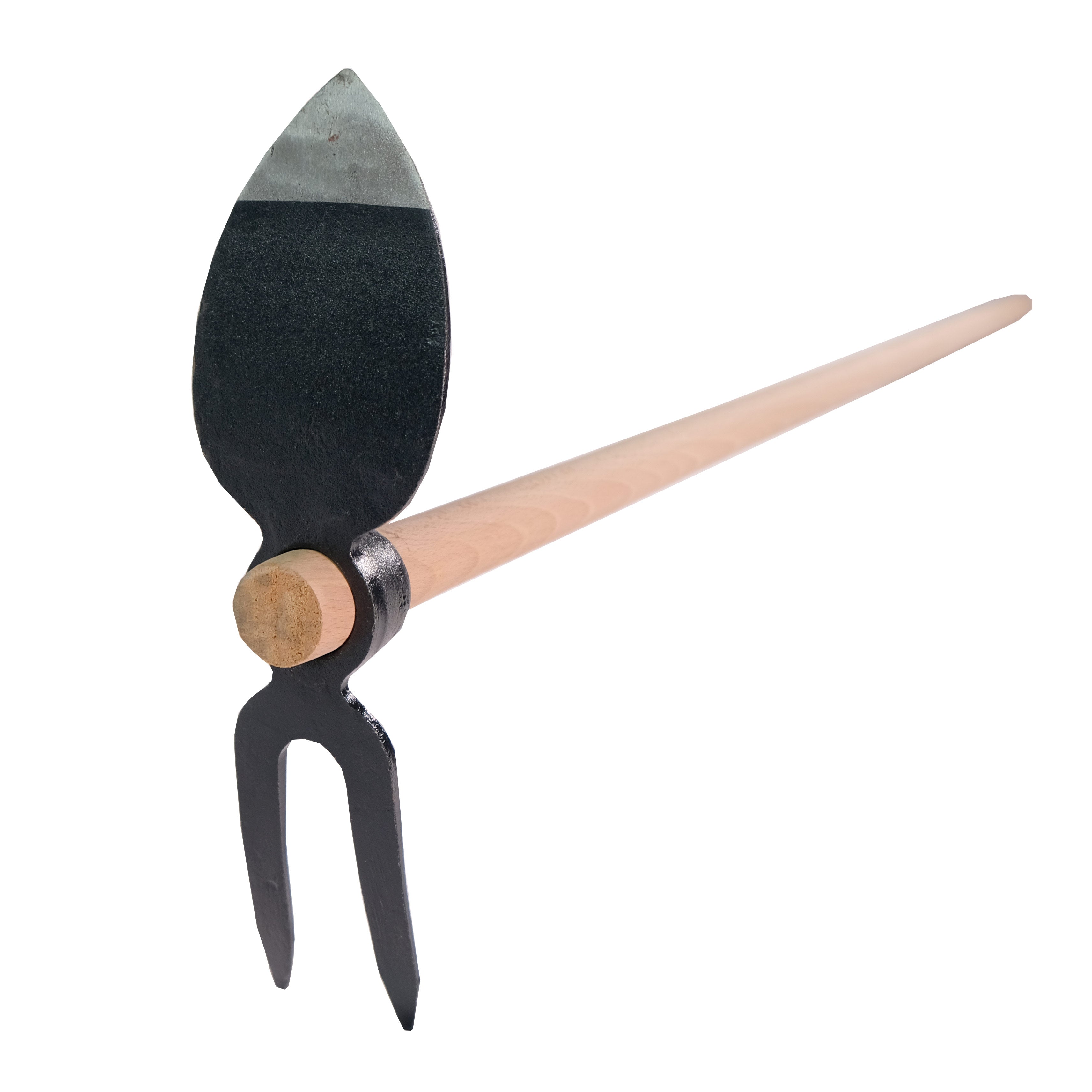Made for SHW Gartenhacke Herzblatt mit 2 Zinken Buchenstiel