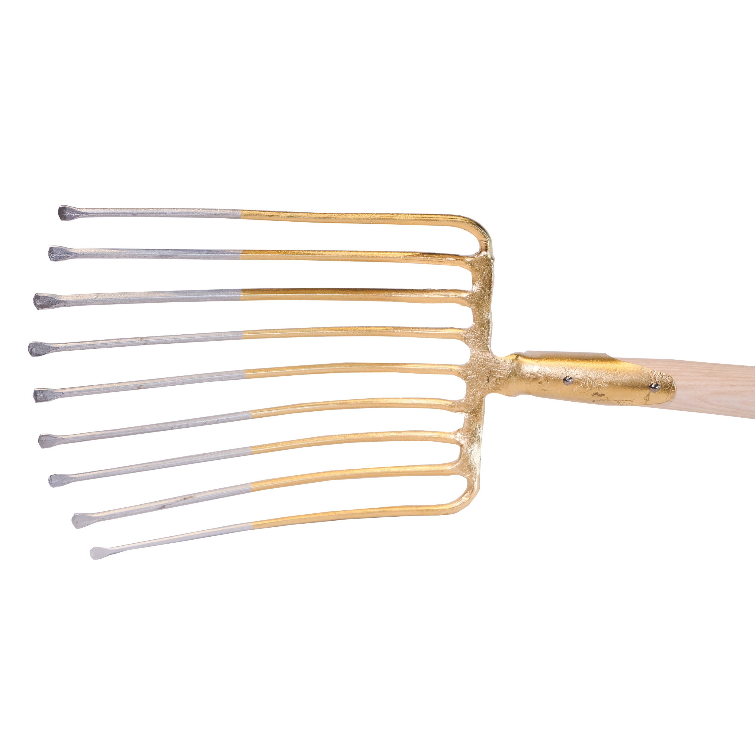 Steingabel, 9 Zinken Gr. 33 x 24 cm, mit Stiel