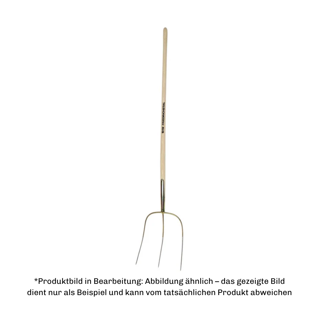 Heugabel, 3 Zinken, Gr. 33,5x31 mit Federdülle, ohne Stiel