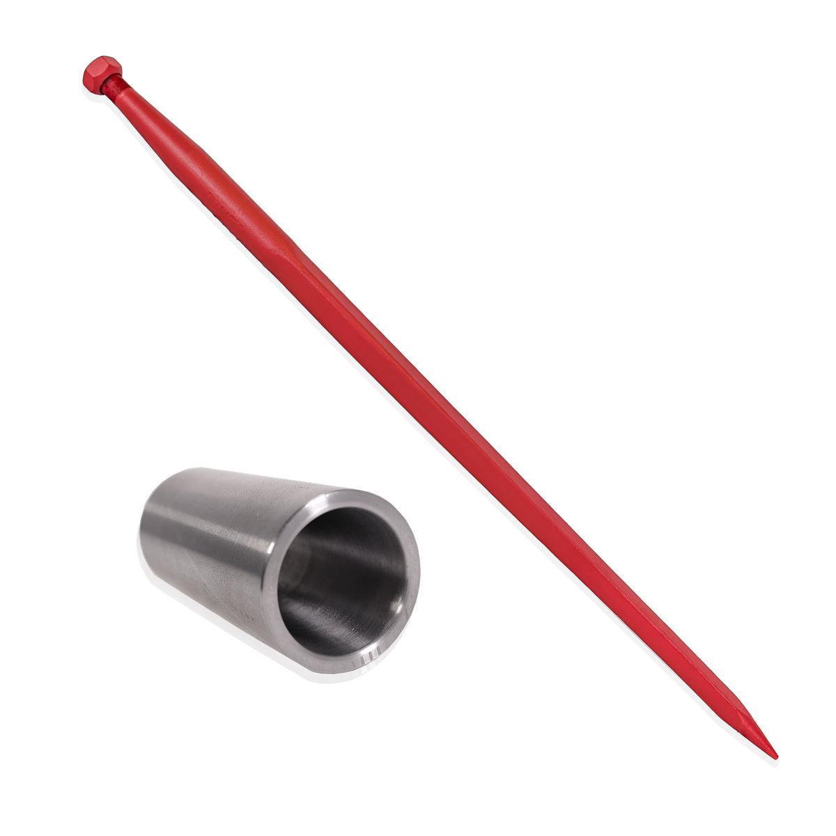 SHW Frontladerzinken & Buchse Set  4077/1100 K013 + VB013, D55 x 120 mm